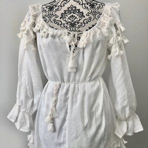 SHOWPO. | Women's White Long Sleeved Dress S